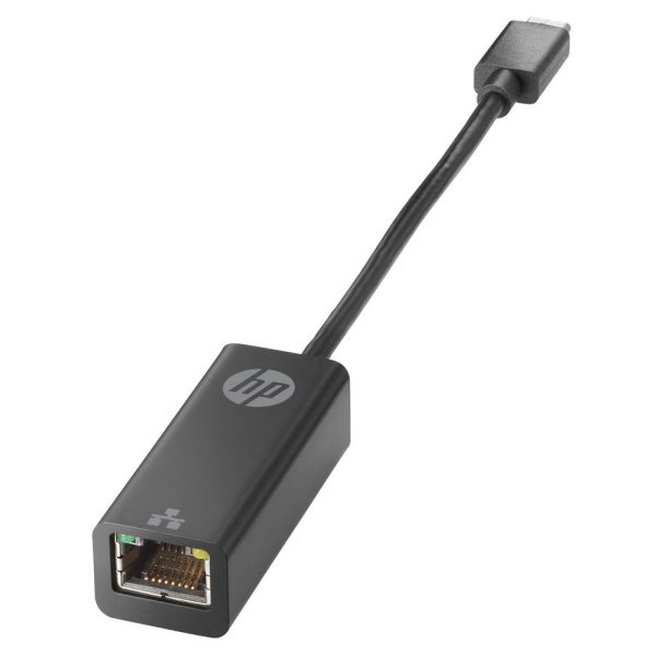 Adaptador HP USB-C a RJ45 Hembra con cable 15cm, color negro Adaptador HP USB-C a RJ45 Hembra con cable 15cm, color negro