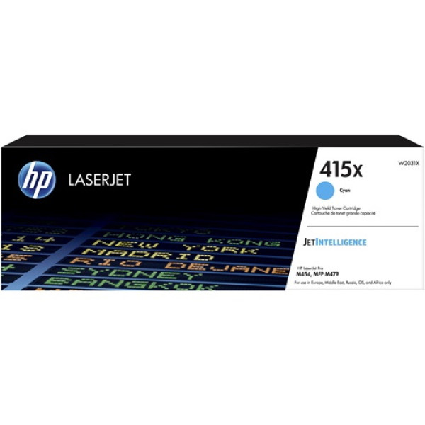 HP 415X CIAN LASERJET TONER CARTR HP 415X CIAN LASERJET TONER CARTR