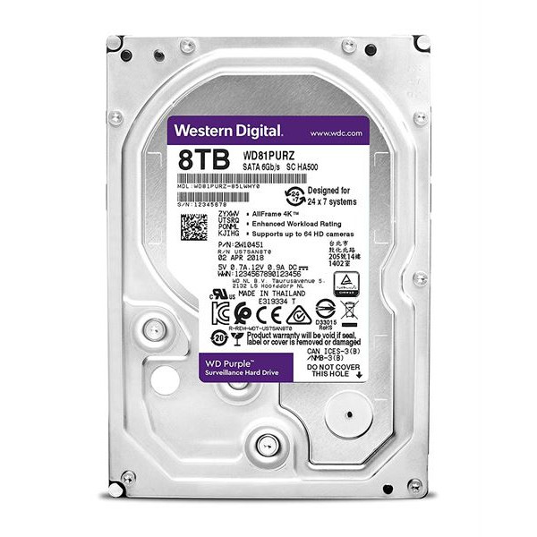 HDD PURPLE 8TB 3.5 SATA 256MB