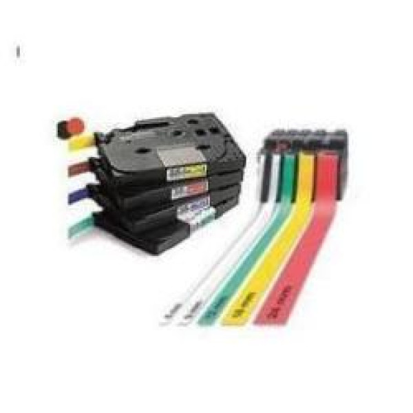 CINTA ROTULADORA NEGRO/BLANCO 12MM