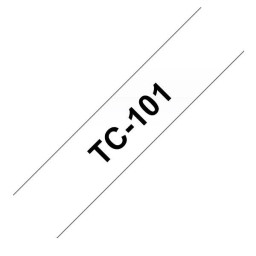 CINTA ROTULADORA TRANSP/NEGRO 12MM