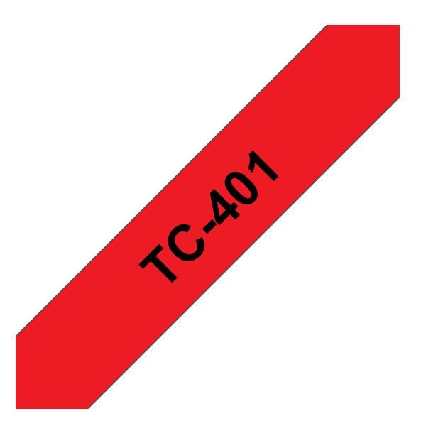 CINTA ROTULADORA ROJO/NEGRO 12MM