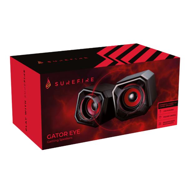 SUREFIRE EYE GAMING SPEAKERS RED SUREFIRE EYE GAMING SPEAKERS RED