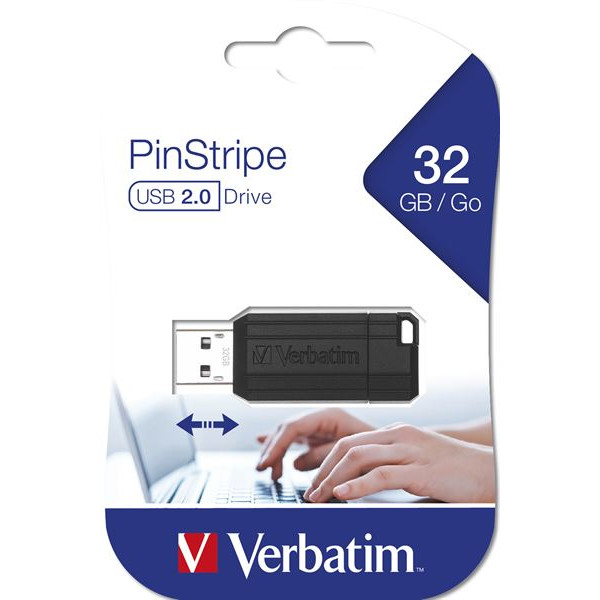 32GB USB STORENGO PINSTRIPE NEGRO
