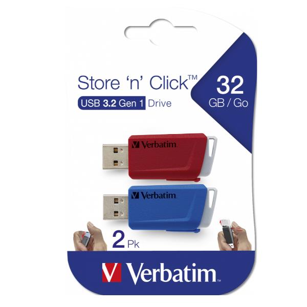 STORE N CLICK 3.2 PACK 2X32GB R/B STORE N CLICK 3.2 PACK 2X32GB R/B