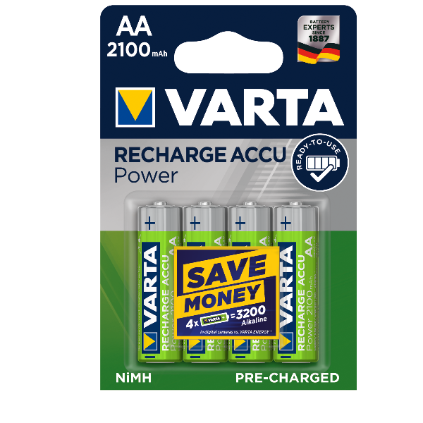 RECH.ACCU POWER AA 2100MAH BLI 4 RECH.ACCU POWER AA 2100MAH BLI 4